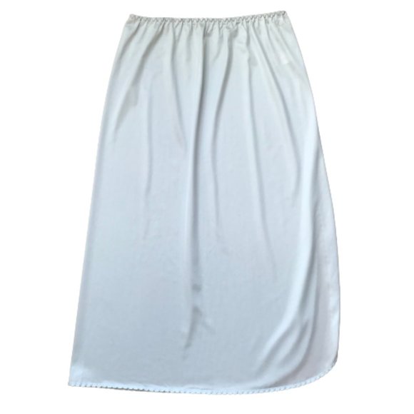 Vintage Light Blue Scallop Hem Skirt Liner Slip - Picture 4 of 9